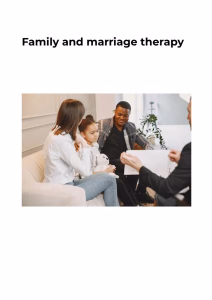 Professional certificate course in marriage and family therapy (PCMFT)